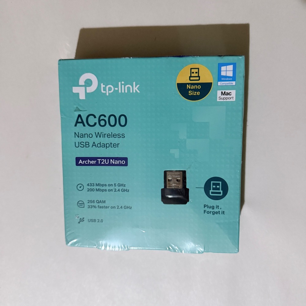 TP-Link AC600 Archer T2U Nano Wireless USB Adapter Dual Band WiFi 5GHz 2.4GHz
